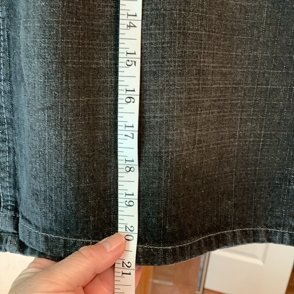 Faded Glory Black Denim Skirt 18 - Picture 5 of 5